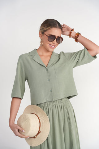 Vacay Top- Green