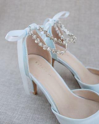 Wedding Pumps with Amaryllis Crystal Strap