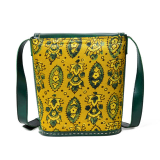 Vibrant Heritage Ajrakh Satchel - Glamourous Grace