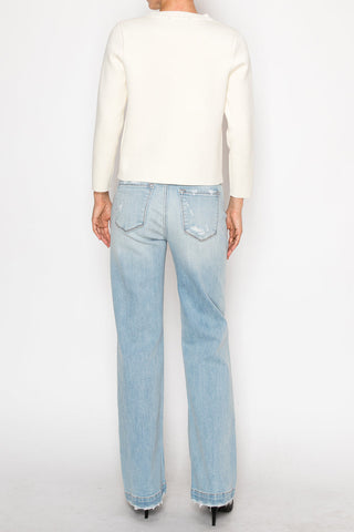 Tummy Control High Rise Relaxed Straight Leg Jean