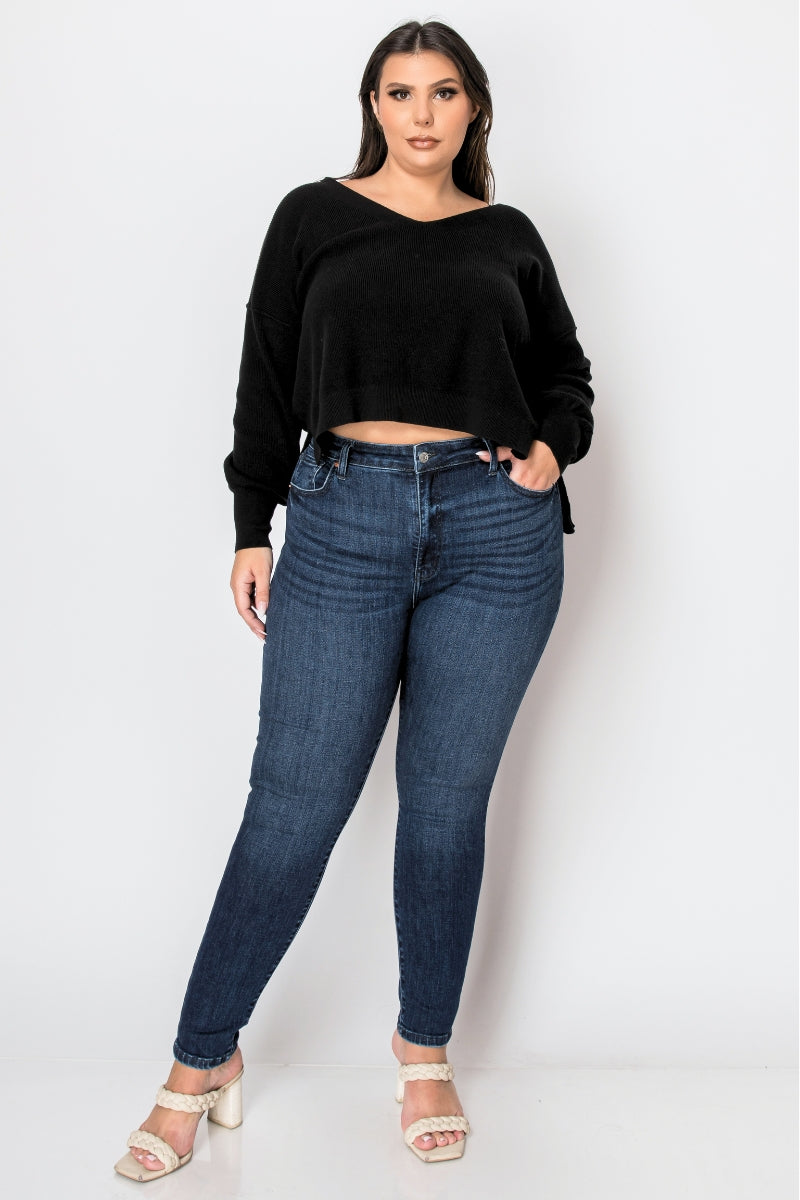Corset Plus Super Skinny Jeans - Glamourous Grace