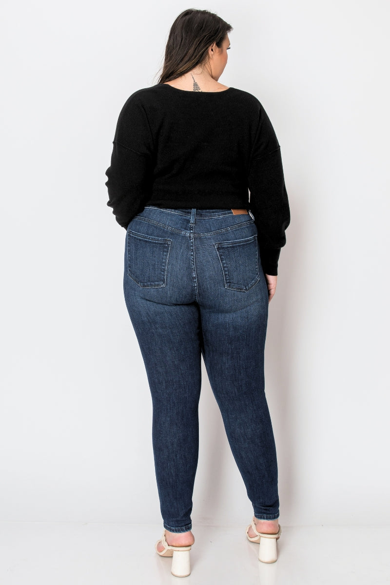 Corset Plus Super Skinny Jeans - Glamourous Grace