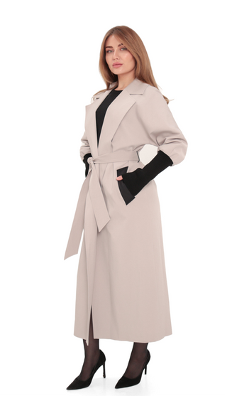 Miru Trench Coat in Ice Lilac