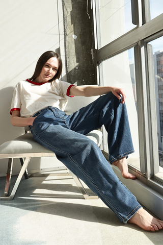 Relaxed High Rise Palazzo Jeans - Glamourous Grace