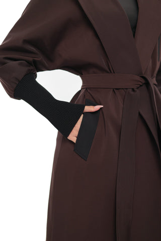 Miru Trench Coat in Chocolate