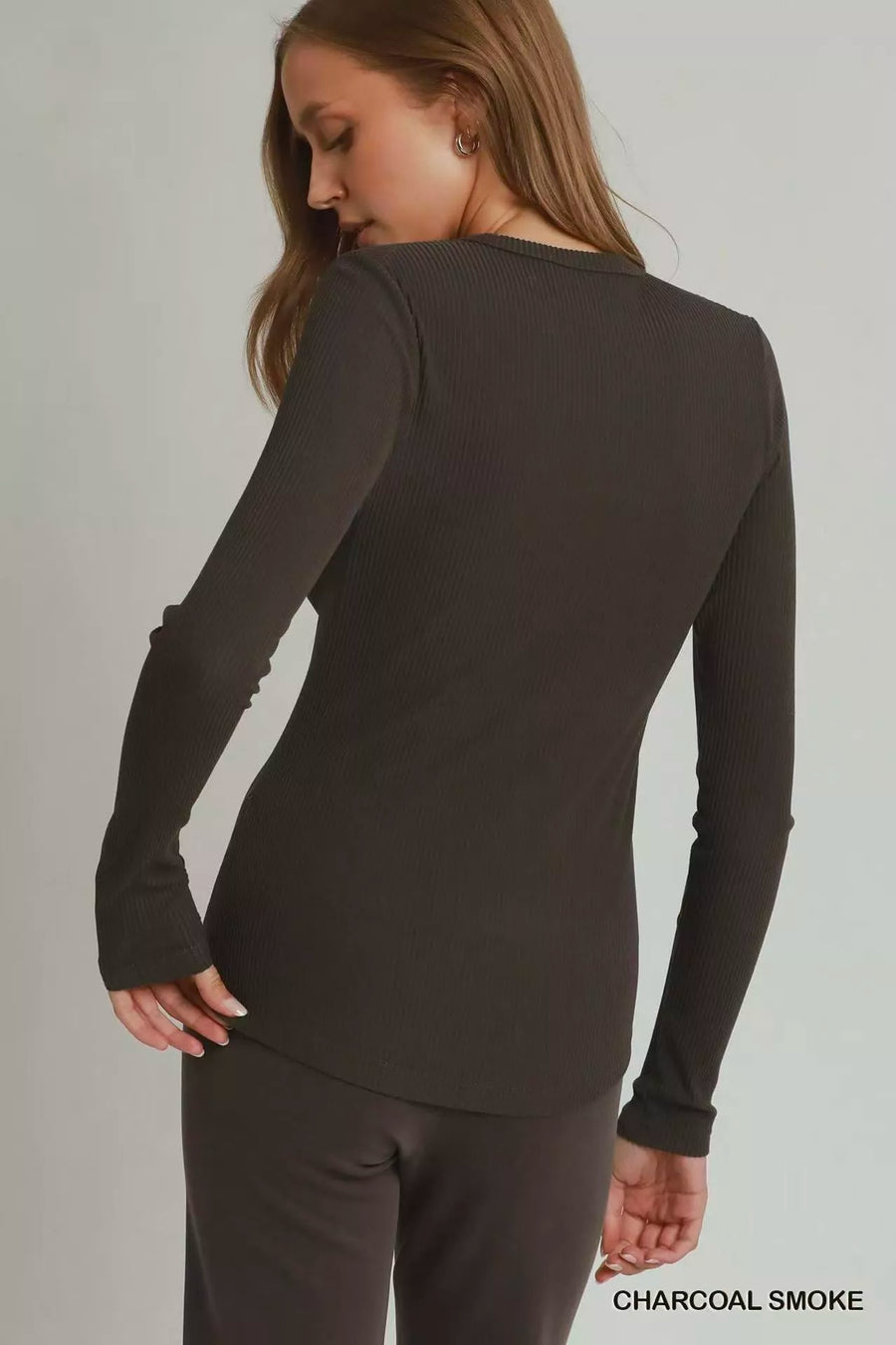 Umgee Brushed Rib Long Sleeve Top - Glamourous Grace