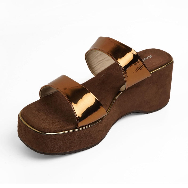 Serene - Bronz Wedges - Glamourous Grace