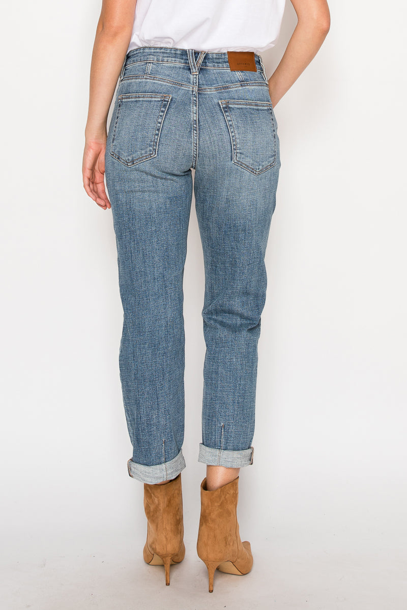 Mid Rise Modern Boyfriend Jeans - Glamourous Grace
