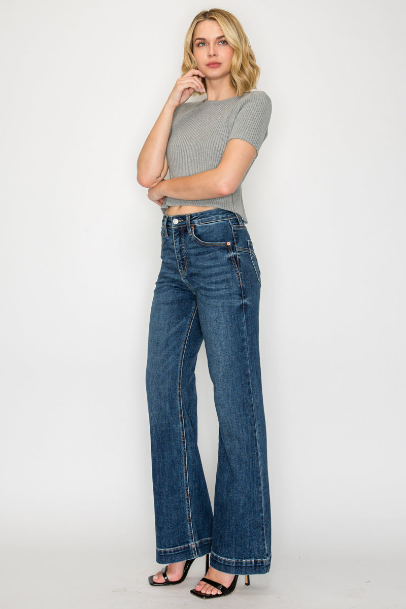 Josephine Tummy Control High Rise Relaxed Holly Flare Jeans - Glamourous Grace