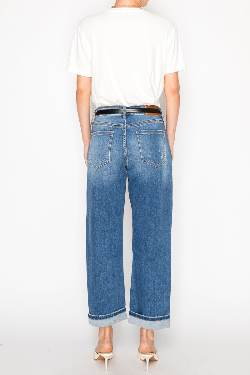Hybrid High Rise Straight Leg Jeans - Glamourous Grace