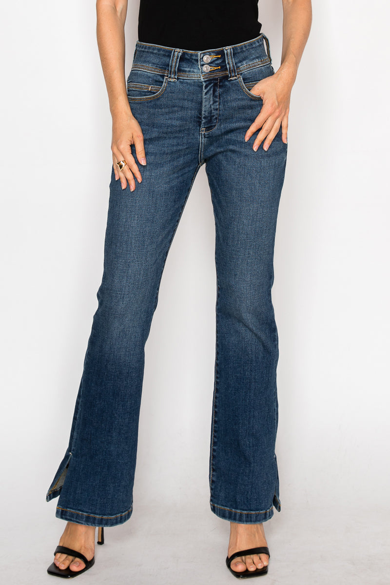 Simone Tummy Control High Rise Bootcut Jeans - Glamourous Grace