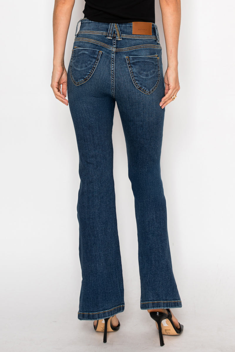 Simone Tummy Control High Rise Bootcut Jeans - Glamourous Grace
