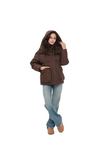 Michelle Genuine Fur Trim Down Parka