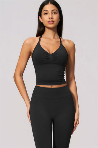 The Velvetine Tank Top Flared Leggings 2-Piece Set