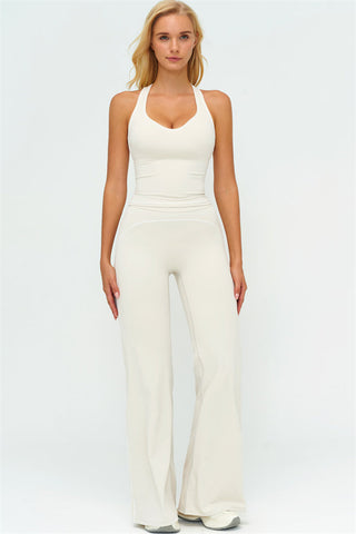 The Amara Crop Top Flared Leggings 2-Piece Set