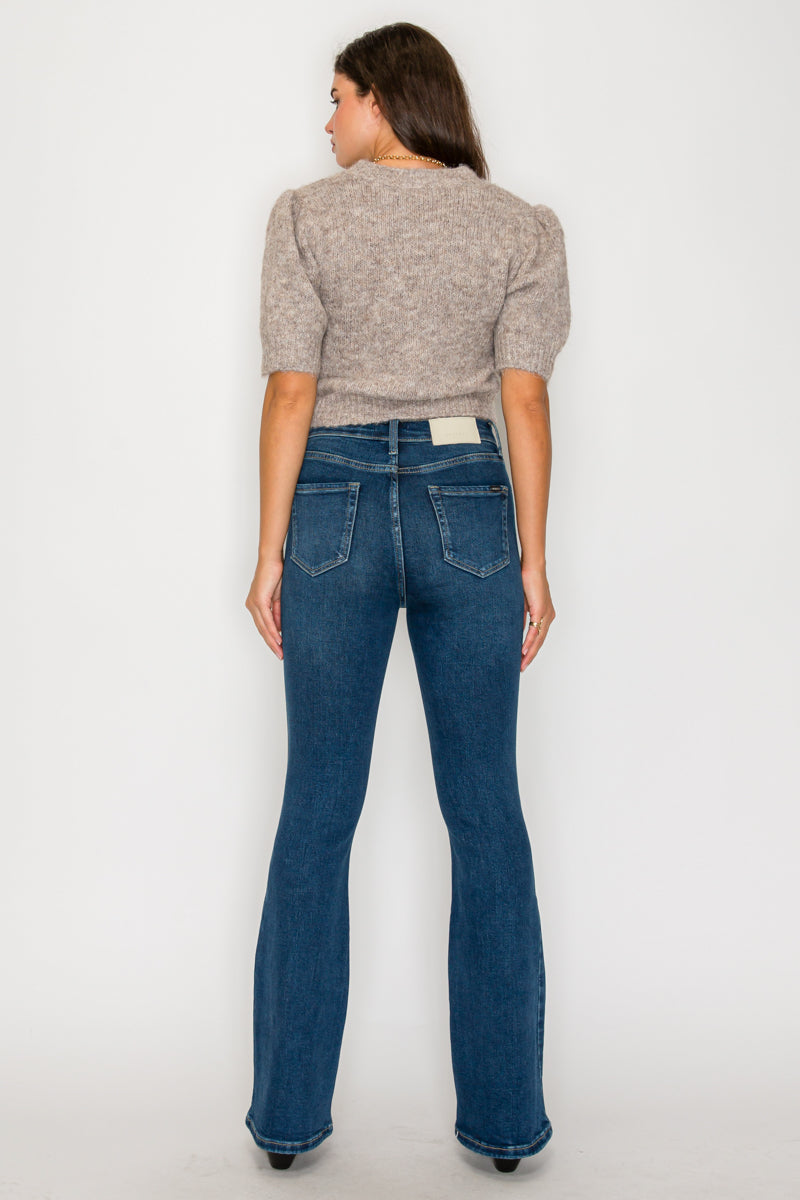 Tummy Control High Rise Bootcut Jeans - Glamourous Grace