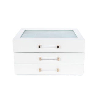 Kendall 3 Clear Lid Jewelry Box (Swoozies)
