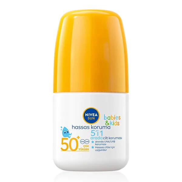 Nivea Kids Sunscreen Roll-on SPF50 50ml - Waterproof, Pediatrician-Approved Sun Protection for Children - Glamourous Grace