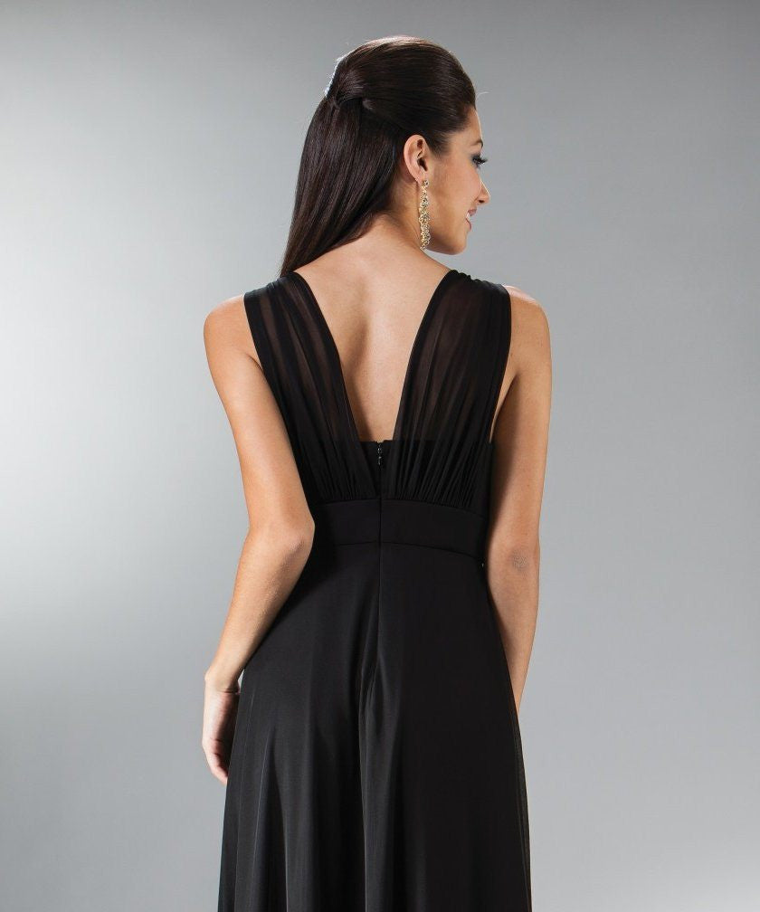 CLEARANCE - Cinderella Divine 3915 Chiffon Dress Knee Length (Size XL) - Glamourous Grace