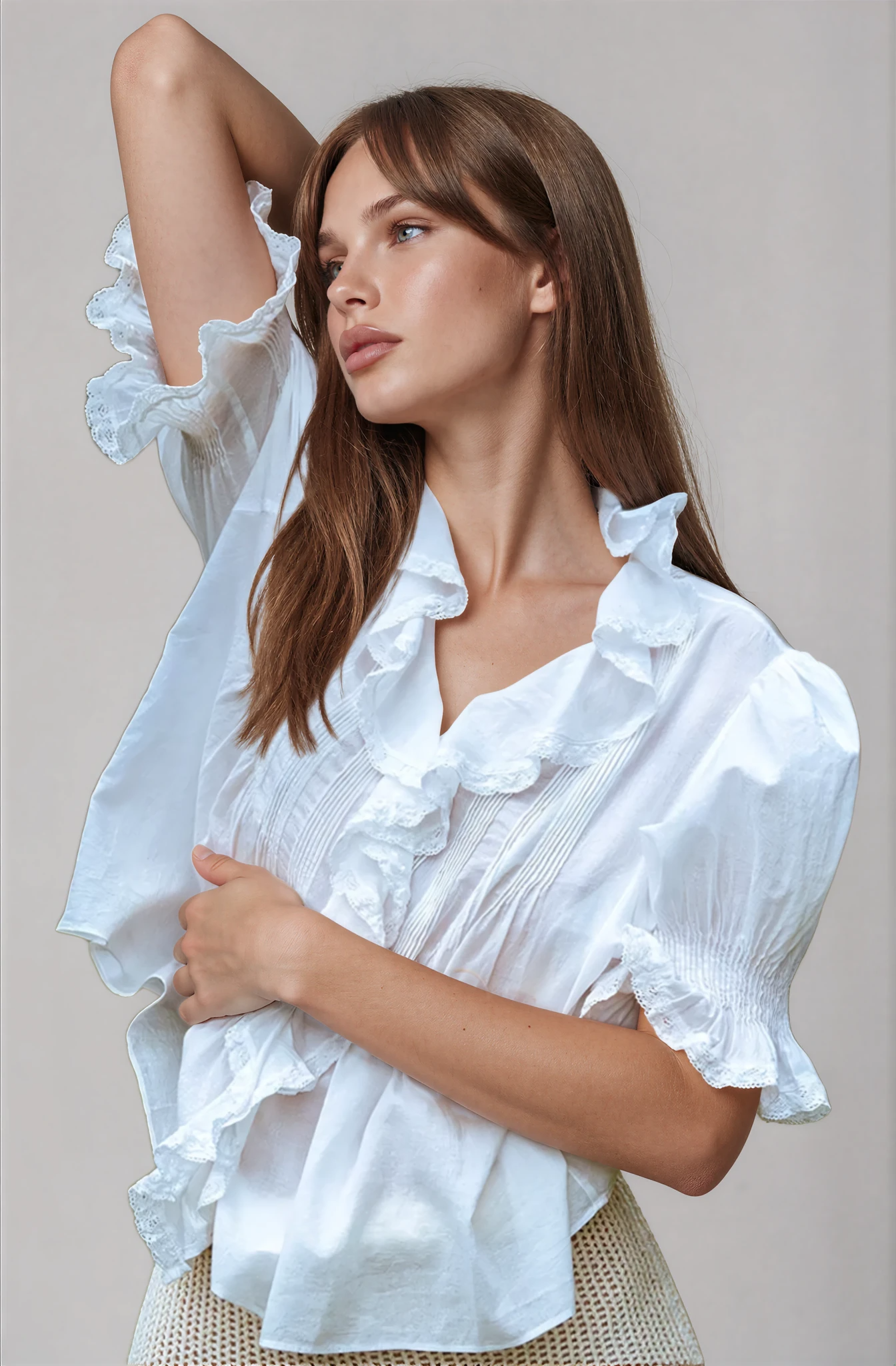 Grace White Top - Glamourous Grace