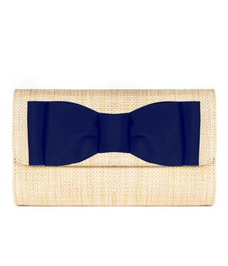 Avery Straw Clutch - Pinch Bow
