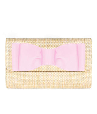 Avery Straw Clutch - Pinch Bow