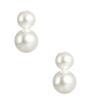 Audrey - Double Pearl earrings - Belle of  the Ball - Glamourous Grace