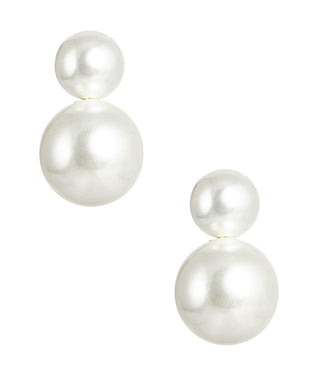 Audrey - Double Pearl earrings - Belle of  the Ball - Glamourous Grace