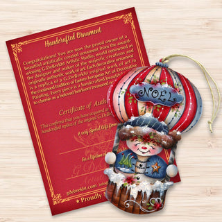 Frosty Journey Wooden Ornaments by Jamie Mills-Price Christmas Santa Snowman Decor - 8611068-1-MP