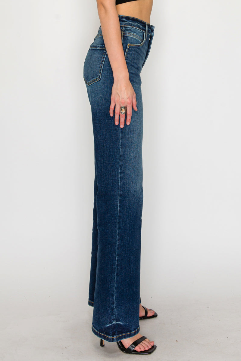 Leilani Tummy Control High Rise Holly Flare Jeans - Glamourous Grace