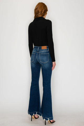 Mia Mid Rise Super Flare Jeans
