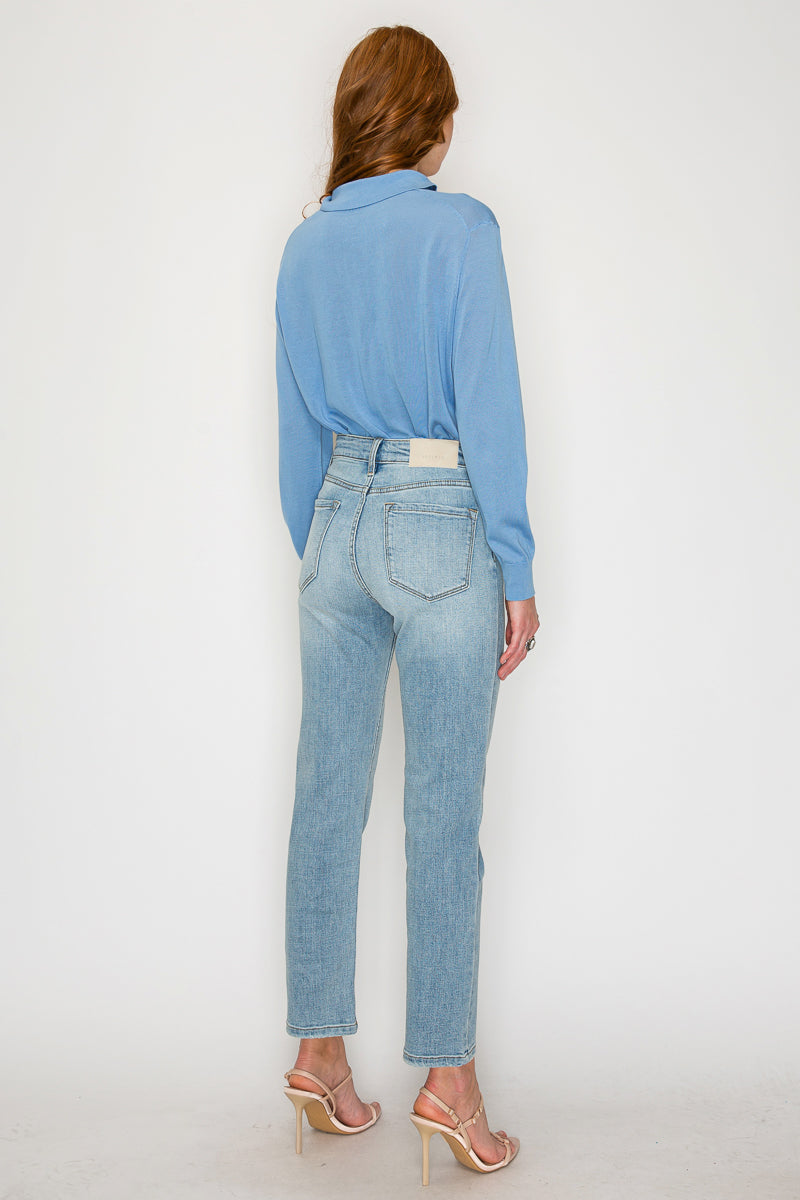 High Rise Straight Leg Jeans - Glamourous Grace