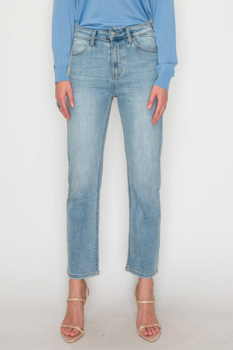 High Rise Straight Leg Jeans - Glamourous Grace