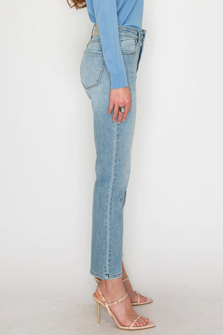 High Rise Straight Leg Jeans