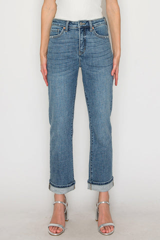 Sabine Tummy Control High Rise Slim Straight Jeans