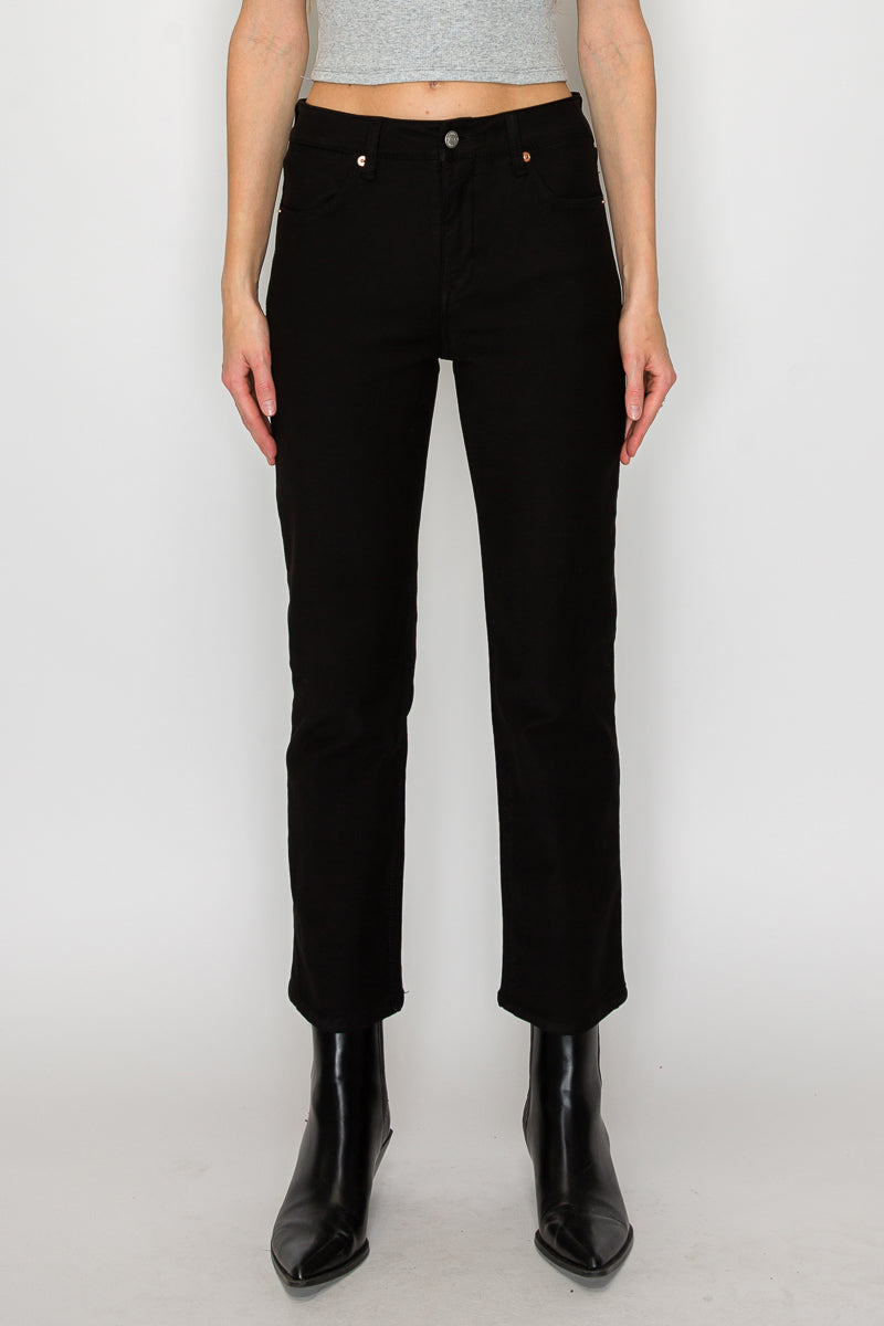 Alessandra Tummy Control High Rise Ankle Slim Straight Jeans - Glamourous Grace