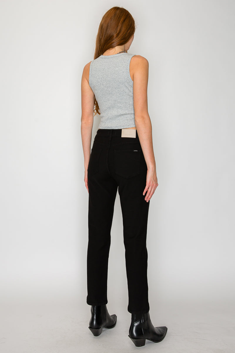 Alessandra Tummy Control High Rise Ankle Slim Straight Jeans - Glamourous Grace