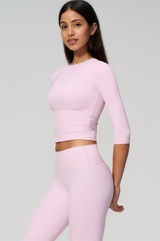 The Natalia Half-Sleeve Top Leggings 2-Piece Set