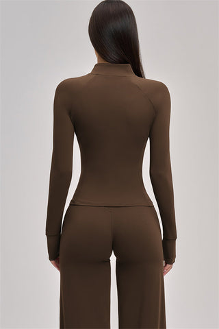The Swoon Jacket Sports Bra Flared Leggings 3-Piece Set