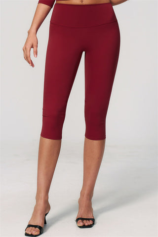 The Natalia Half-Sleeve Top Capri Leggings 2-Piece Set