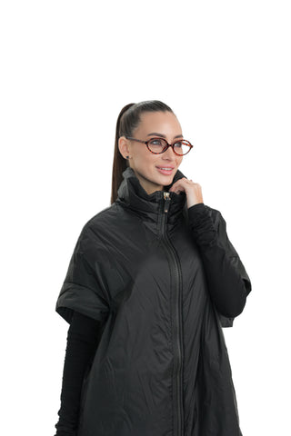 Emery Relaxed Fit Vest in Black