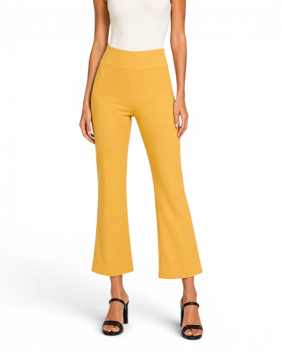 Krazy Larry P600 Pull on Wide Ankle Pant - Gold - Glamourous Grace