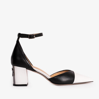 The Noella Black Leather Women Sandal - Glamourous Grace