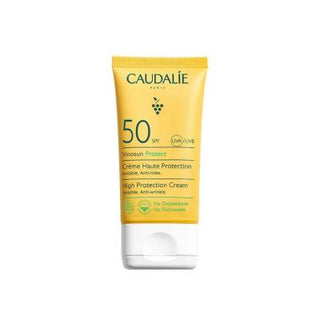 Caudalie Vinosun Protect High Protection Cream SPF 50+ - Eco-Friendly, Vegan, Non-Greasy Sunscreen for Daily Use - Glamourous Grace