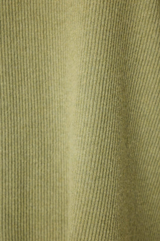 Soft Olive Rib Knit Lounge Shorts