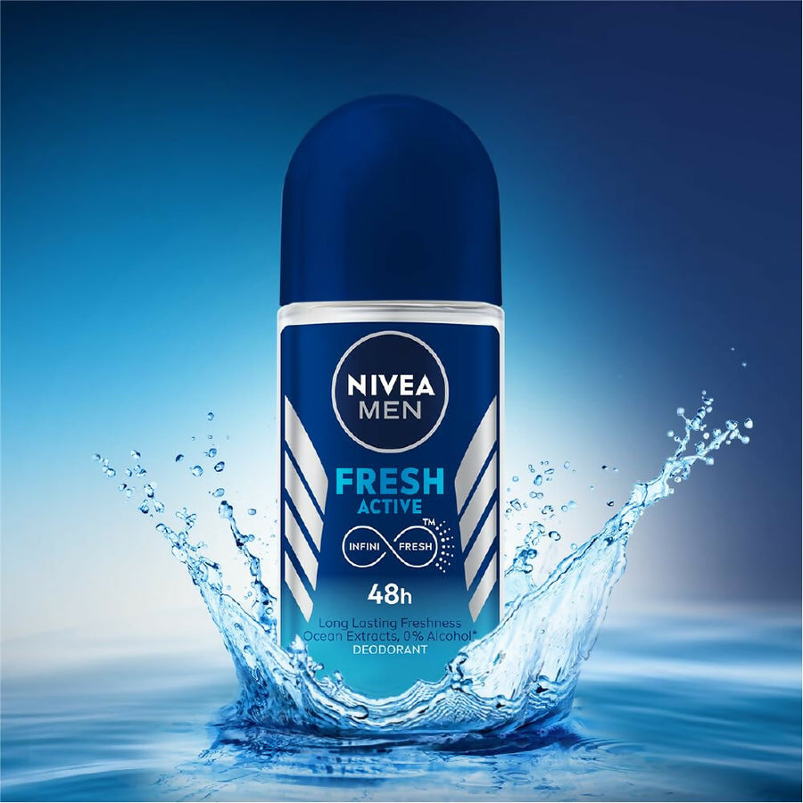 Nivea Men Fresh Active Deo Roll On 48 H Freshness