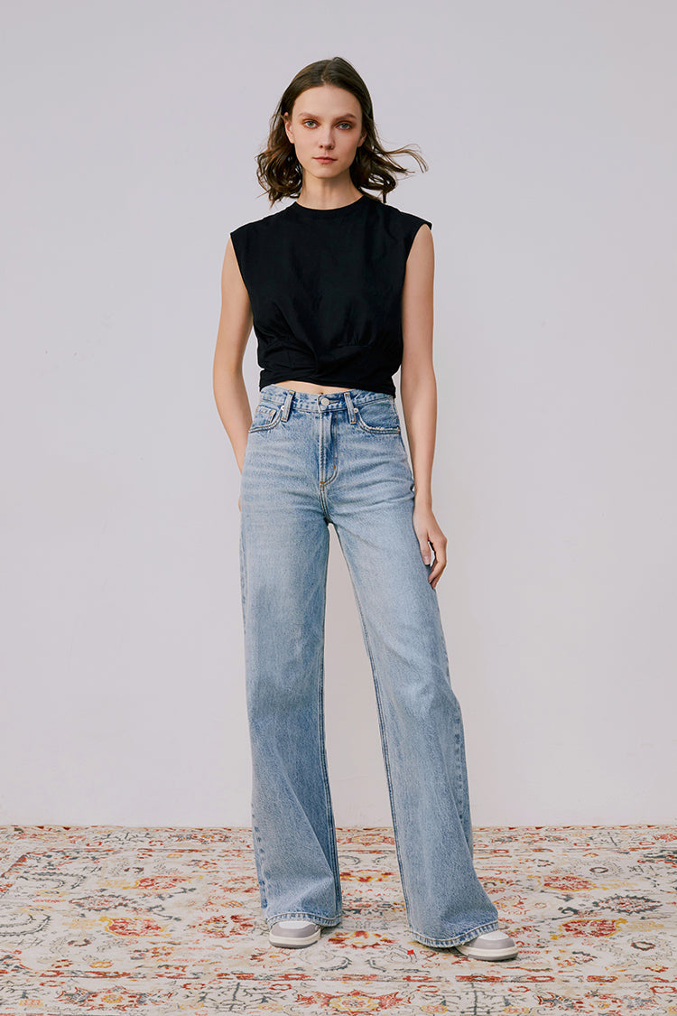 Angeles High Rise Baggy Jeans HJ103 - Glamourous Grace