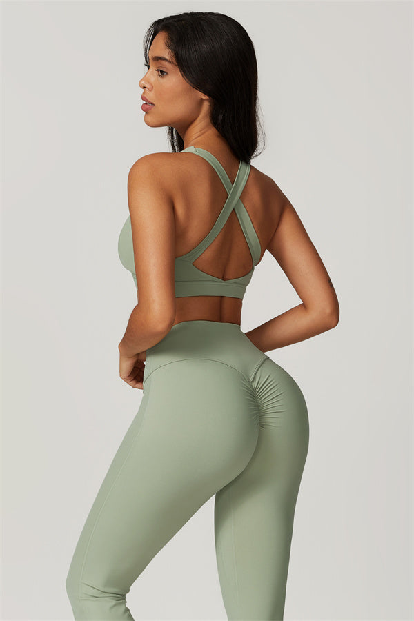 The Isabella Sports Bra Flares 2-Piece Set - Glamourous Grace