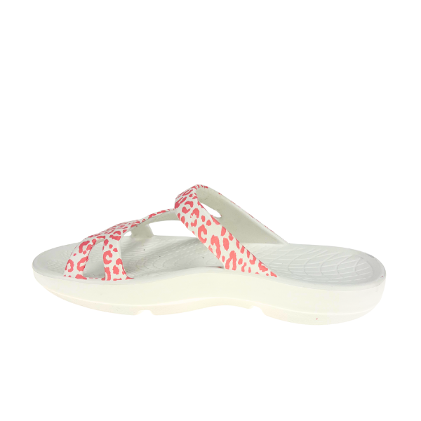 Sovella Active Recovery Sandals Women's PF Slide Pink/Leopard - Glamourous Grace