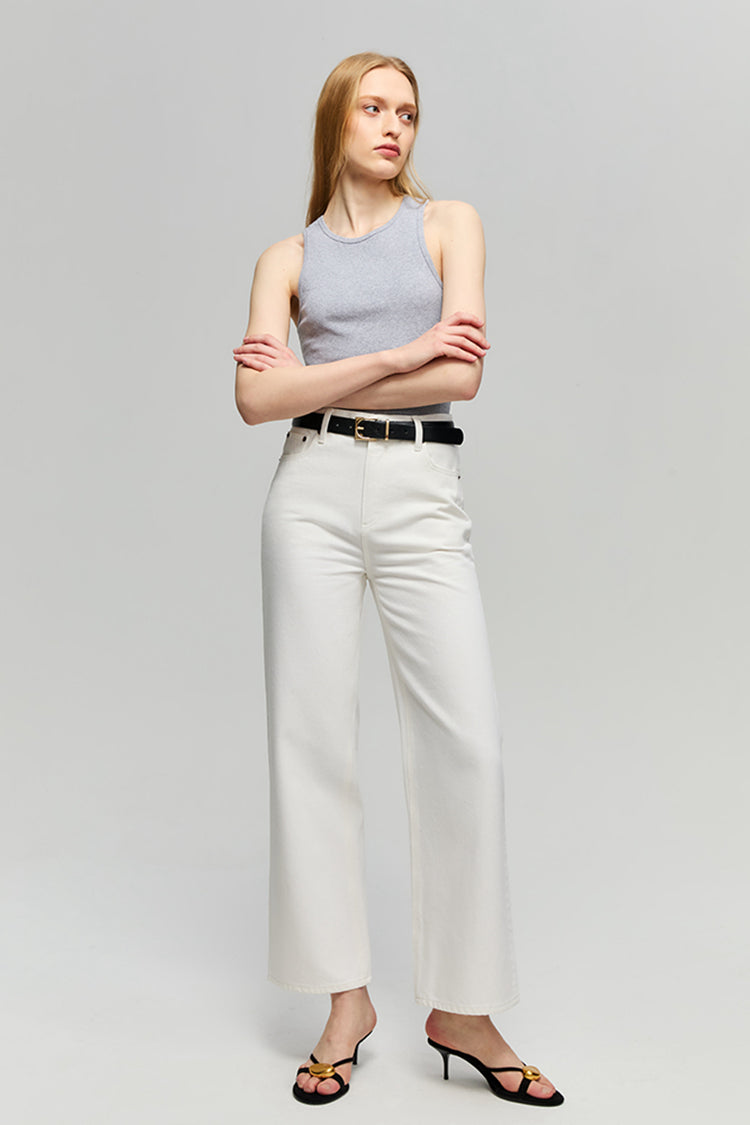 The Cityer Crop Wide Jeans HJ009 - Glamourous Grace